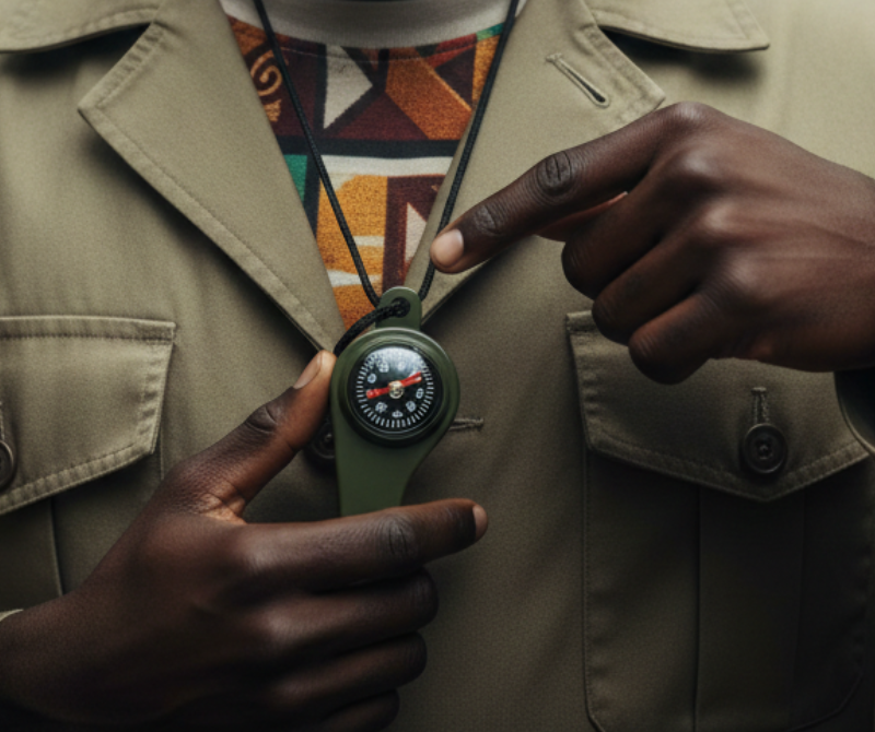 3-in-1 Compass Whistle – Outdoor Survival Gear
