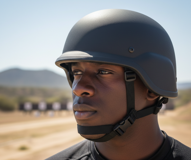 Heavy‑Duty Protective Helmet – Black | Outdoor Safety Gear