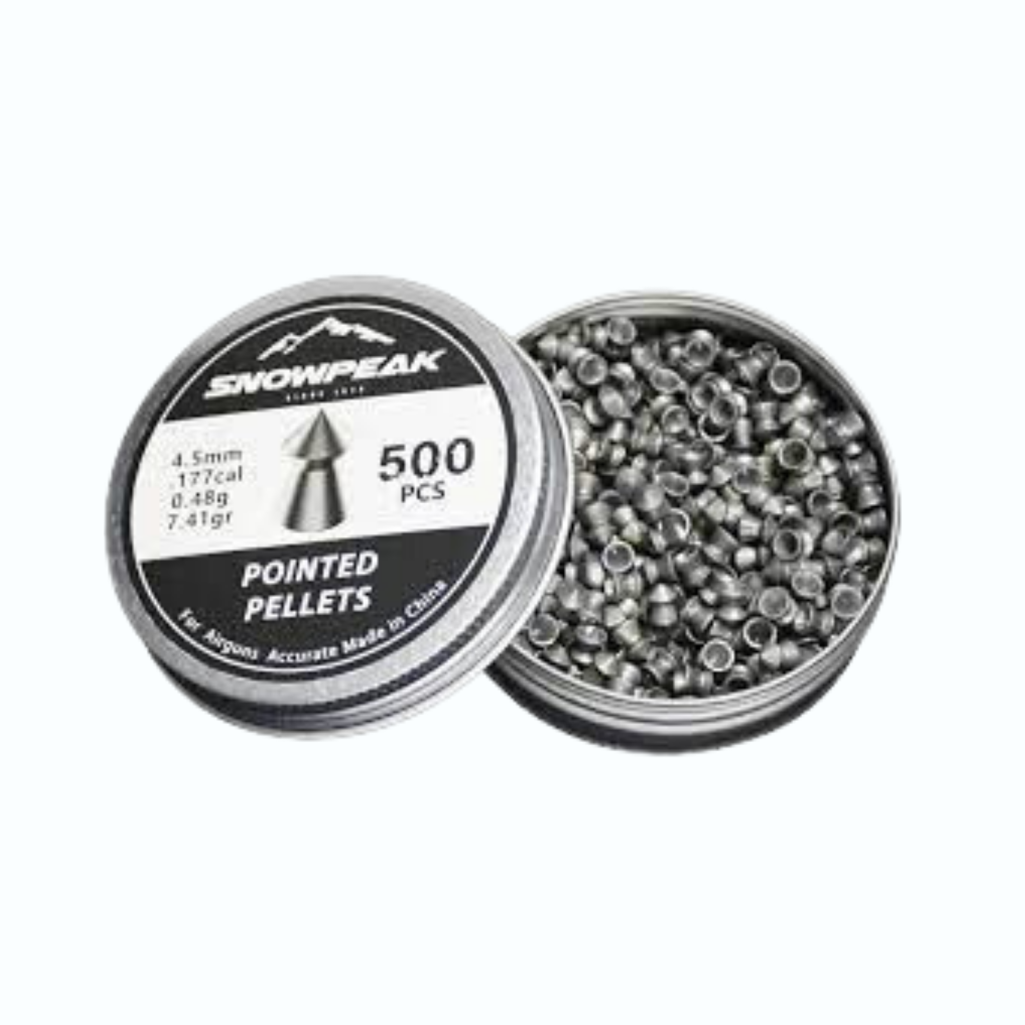 Snowpeak Pellet 4.5mm Pointed Extreme Defense Pellet Silver