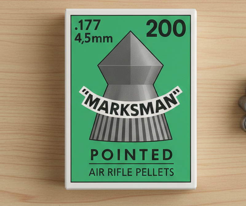 Marksman Green 4.5mm Target Sport Pellets – 200 Count | Performance Series