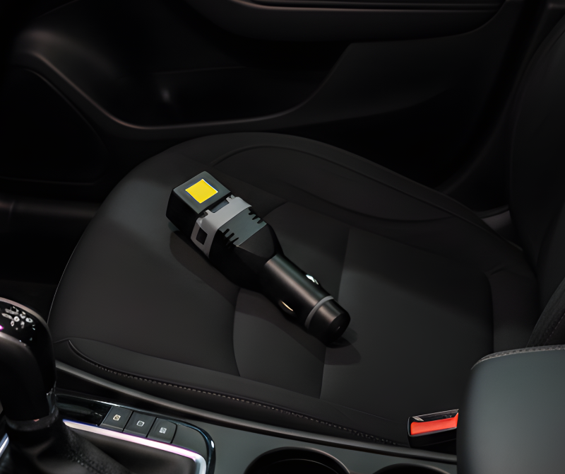 Car Charger Flashlight – Compact LED Light