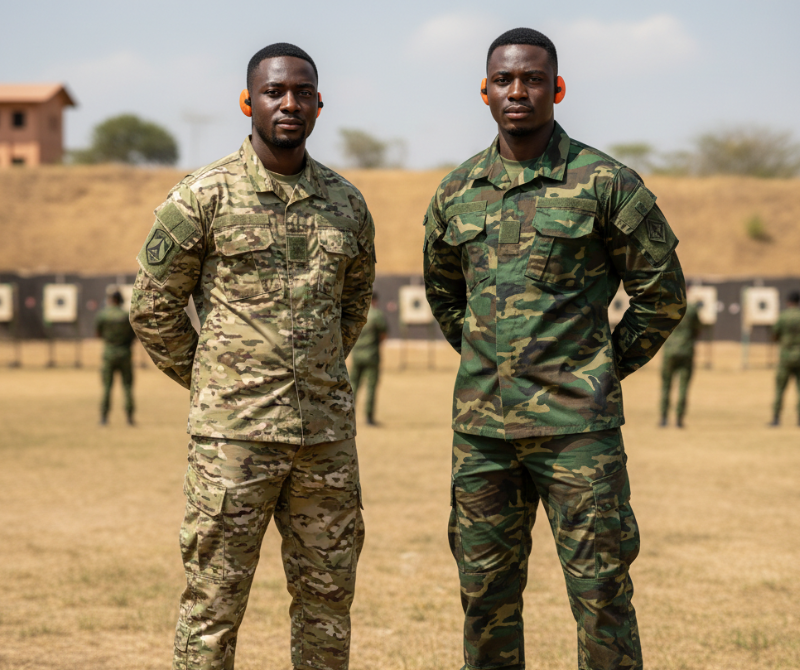 Professional Camouflage Clothing Set for Outdoor Activities - Multi colour 