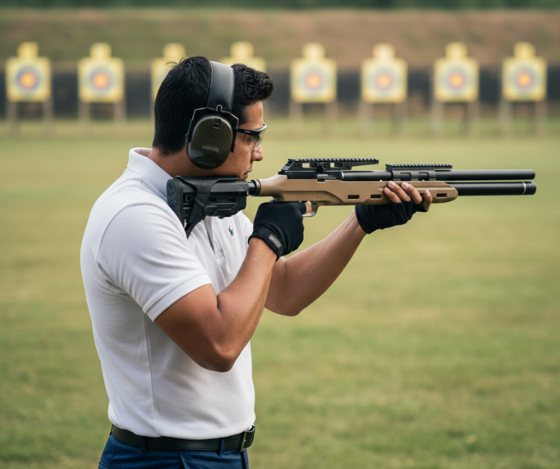 Snowpeak 5.5mm Target Practice Air Tool – Premium Beechwood & Synthetic Finish