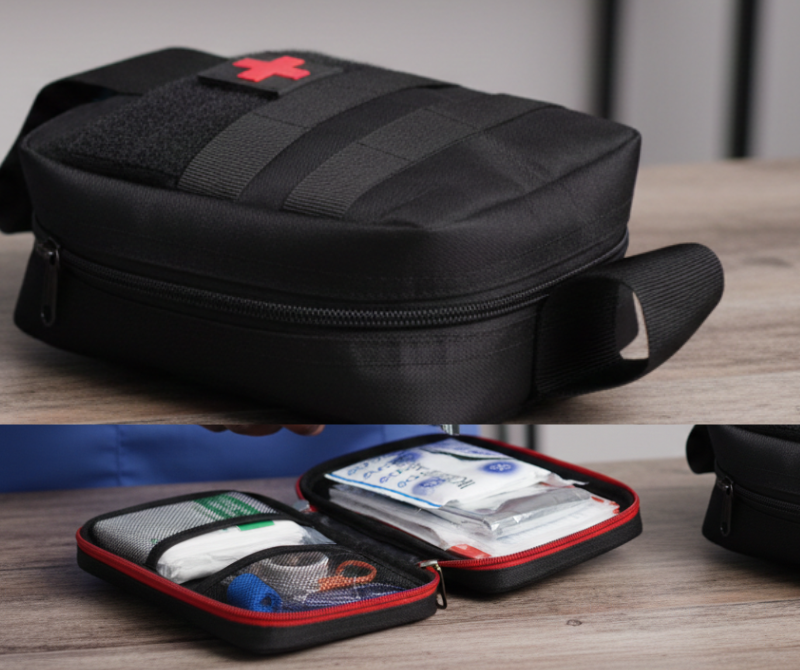 FirstAidPro Utility First Aid Bag – Green / Brown / Black