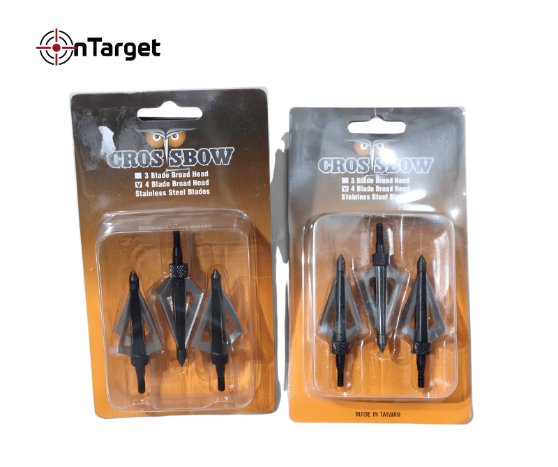 3 Blade Crossbow Arrowhead – Precision Tip for Target Practice & Outdoor Archery