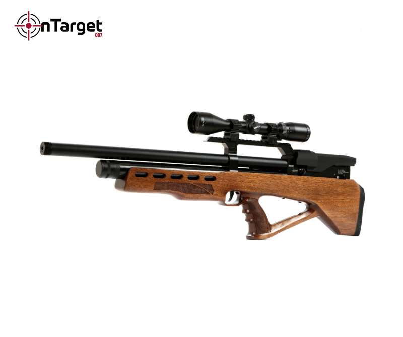 Reptor Semi Automatic .22 PCP Air Precision Rifle – High Power Outdoor Precision Shooting System Wood Stock