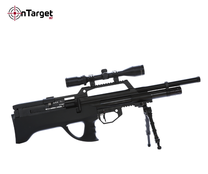 Evanix MAX-AIR Semi Automatic .22 PCP Air Rifle – High Power Precision Outdoor Shooting System Walnut Stock