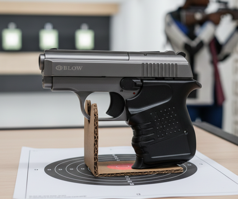 Mini 9 Fume 9mm P.A.K. Black Blank-Firing Training Tool | Self-Defense Tool | Black