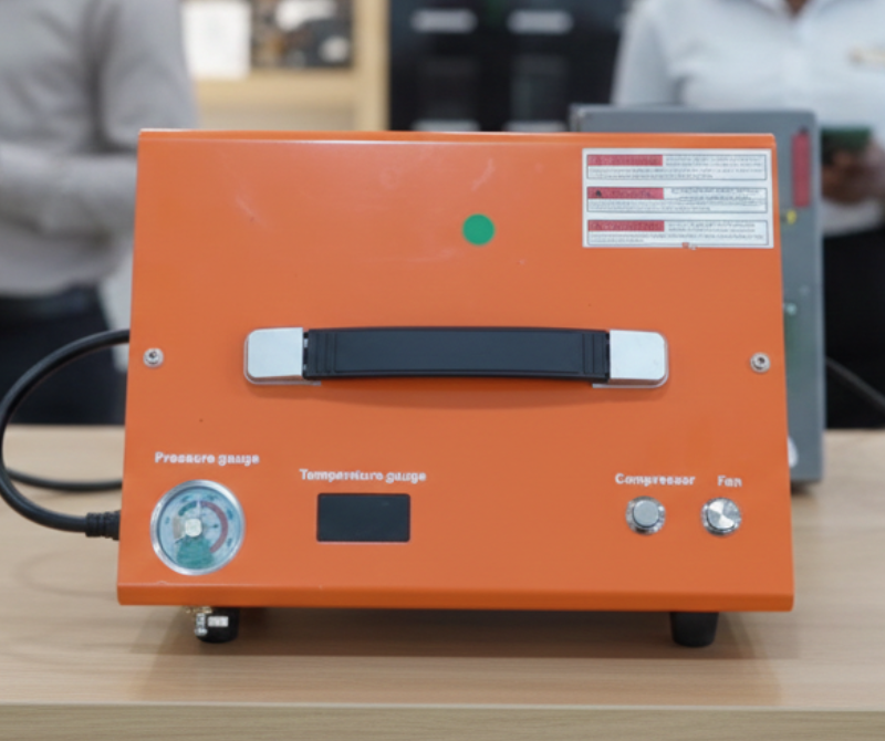 DC12V High-Performance Portable Air Compressor – Black